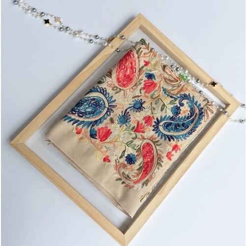 Elegant Floral Embroidery Cashmere Scarf Women 2020 New Fashion Tassels Thick Warm Winter Scarves Top Quality Shawls Wraps