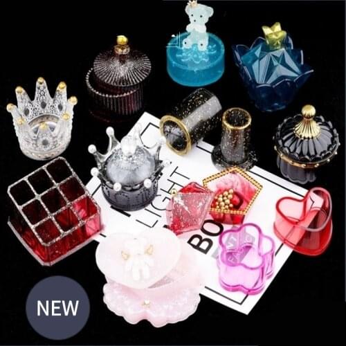 DIY Crystal Epoxy Resin Silicone Mold for Resin Storage Box Mold Jewelry Box Mold Jewelry Making Tools Gift Box Silicone Mold