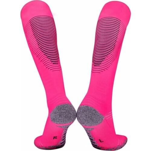 Adult Men Women Thick Cotton Above Knee High Sports Rugby Football Soccer Socks Non-slip Long Stockings Over Knee Sock Leggings