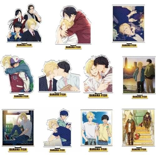 Hot Cartoon BANANAFISH Acrylic Stand Model Plate Anime Serie BANANA FISH Standing Figure Decoration for Men Women Desk Decor