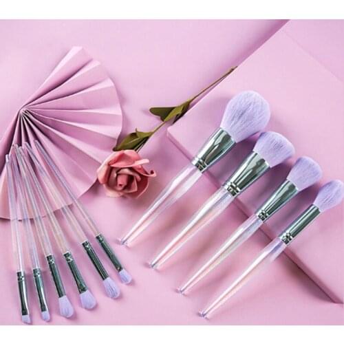 Individual champagne angled foundation brush bronzer pinceaux de maquillage