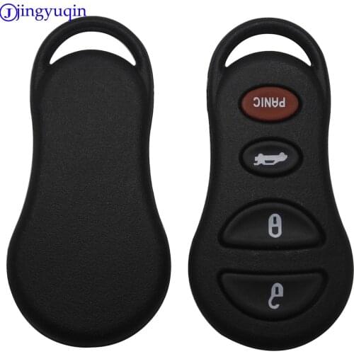 Jingyuqin 3+1 Buttons Remote Car Key Shell Replacement for Chrysler Sebring Jeep Liberty Dodge Transmitter Fob Shell Car-styling
