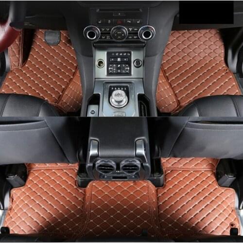 Leather car floor mat for land rover range rover L405 L322 2018 2019 2017 2016 2015 2014 2013 rug carpet accessories