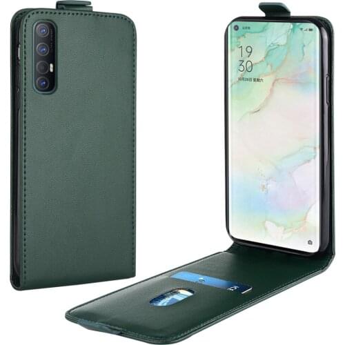 Flip Up and Down Leather Case for OPPO Reno3 Pro China Case PEDM00 PDEM10 Vertical Cover for Reno 3Pro Case Phone Bag