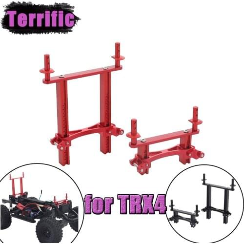 Red/Silver/Black Metal Front Rear Body Mounts & Posts Complete Set for 1/10 RC Crawler Traxxas TRX4 8215 Upgrade Part