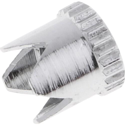 Brass Airbrush Crown Shape Air Brush Cover Cap Parts Silver