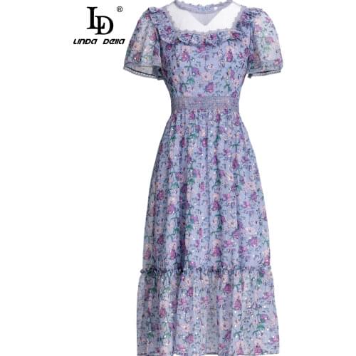 Легкие летние платья LD LINDA DELLA China At AliExpress