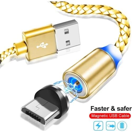 Type-C USB Magnetic Charger Cable For iphone Samsung Galaxy S8 S9 S10 Plus S10e A50 A30 A70 J6 A8 2018 Note 9 M30 M20 Micro USB