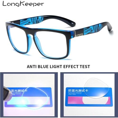Men Anti Blue Light Glasses Frame Women Computer Gaming Eyeglasses Fashion Square Clear Lens Spectacles Anti-UV Eyewear Oculos