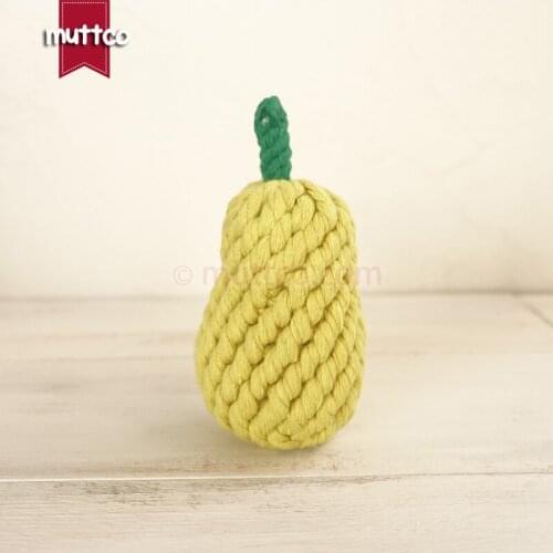 Wholesale high quality pear dog pet toy cotton rope toy dog rope toy DRT-024