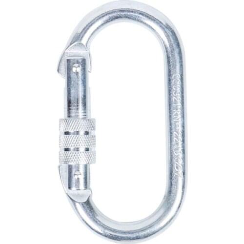 Professional mountaineering outdoor safety buckle load-bearing anti-rust and anti-fall O-shaped buckle rope carabiner lock