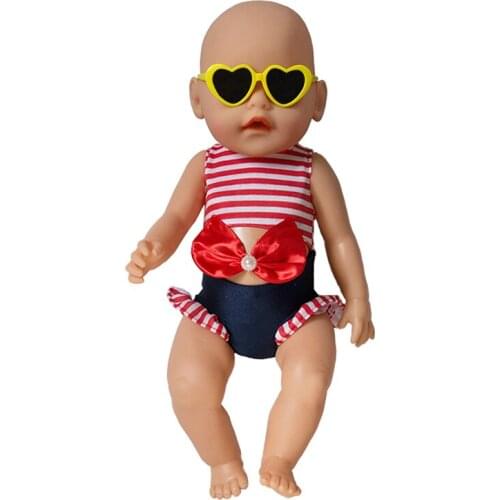 Five new fashion sunglasses Fit For Doll 18 inch Doll,43CM Newborn baby doll Accessories 037
