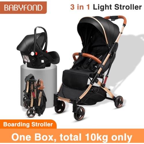 RU free ship ! Ultra-lightweight 2 in 1 baby stroller with car seat pram can be on plane umbrella carts foldable baby carriag