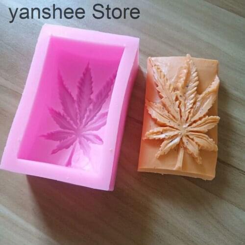 Soap maple leaf silicone mold, candle chocolate, polymer clay crafts, manual gypsum resin mold, baking tools, oven fountain