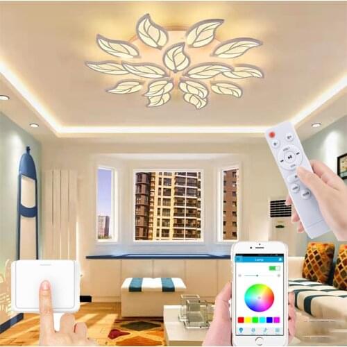 New LED chandelier Nordic modern bedroom remote control ceiling lamp living room corridor lamp factory direct sales