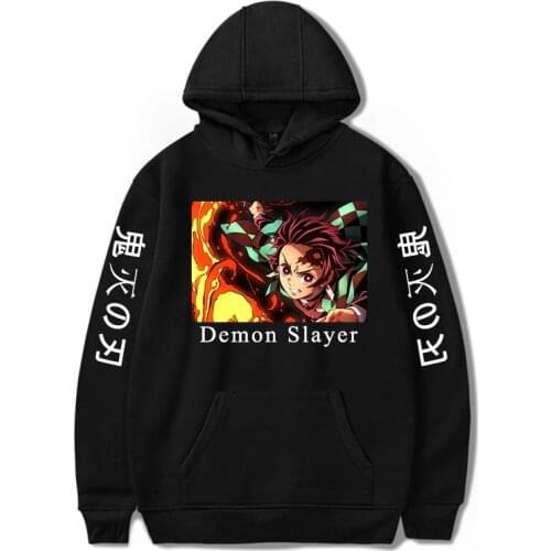 Demon Slayer Anime Hoodies Pullover Sweatshirt Women Men Anime Harajuku Demon Slayer Long Sleeve Fashion Cool No Yaiba Sudadera