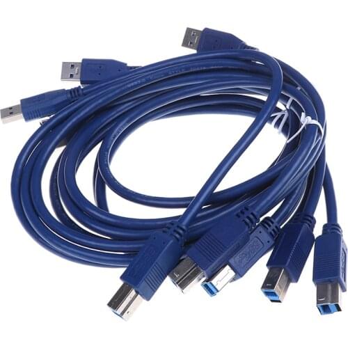 USB 3.0 A Male AM to USB 3.0 B Type Male BM Extension Printer Wire Cable USB3.0 Cable for Printer Supper Speed