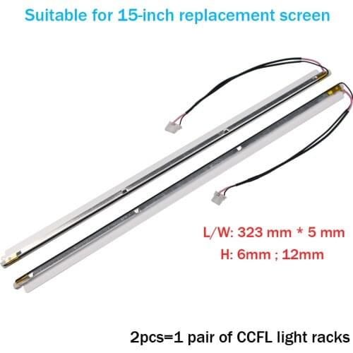 New 10pcs x Universal 15 inch CCFL Single Lamps for LCD Monitor w/ Frame Backlight Assembly BHS1030 Connector 323mm*5mm