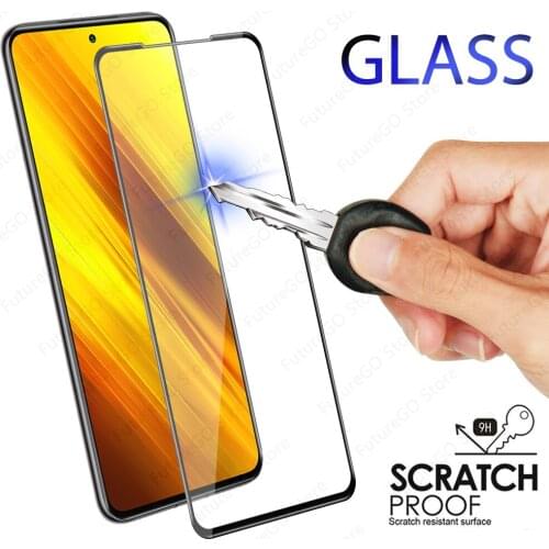 9D Screen Protector Glass For Xiaomi Poco M3 X3 NFC Front Tempered Glass Film For Xiaomi Poco F2 Pro X2 X3 Anti-Explosion Film