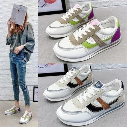 Womens shoes 2021 spring and summer new small white shoes versatile sports casual shoes net surface breathable hot style flat w