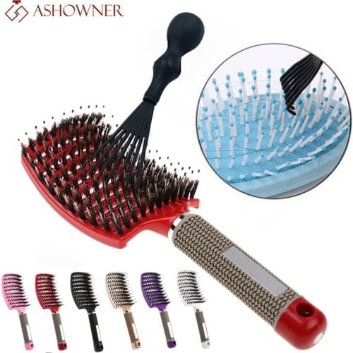 Hair brush Women Detangle HairBrush Massage Comb Brush for Hair Hairdressing Tools Curly Wet combing brushes barber hair comb
