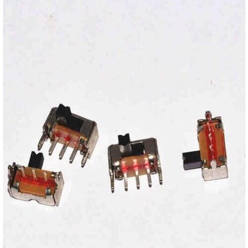 100PCS/Lot SK12D07 SK12D07VG4 Toggle Switch 1P2T 3PIN Miniature Side Slide Switch