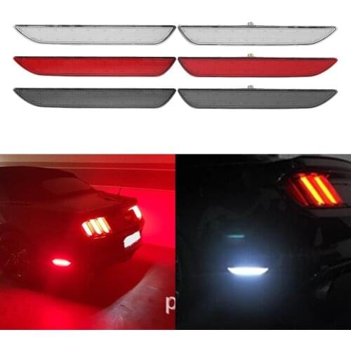 2Pcs For Ford Mustang 2015 2016 2017 2018 2019 2020 Car LED Rear Side Marker Lights Lamp