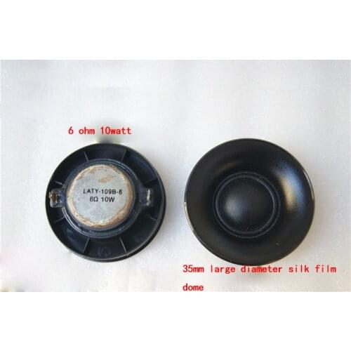 2pcs 35MM 6Ω 10W Dome silk film tweeter Neodymium Speaker Loudspeaker Audio Part