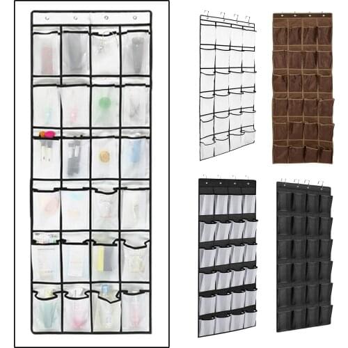 24 Large Mesh Pockets Over The Door Behind Shoe Organizer Rack Hanging Organizers Space Saver Rack Hanging Storage Hanger Bag
