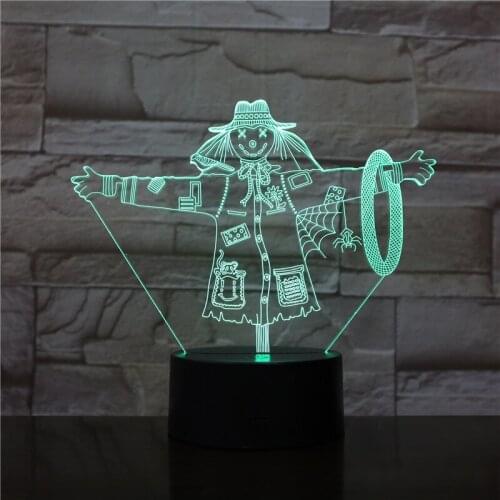 3D Illusion Lamp Magic show LED USB 3D Night Light 7 Colors Flashing Novelty LED Table lamp as Kids Bedside Decorations 1507