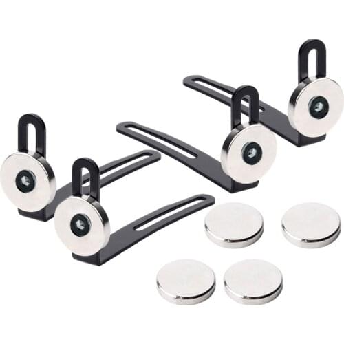 4 pcs RC Corpo Shell Carro de Montagem de Metal L-Suporte com lma para 1:10 RC Carro Crawler Axial SCX10 90046 D90