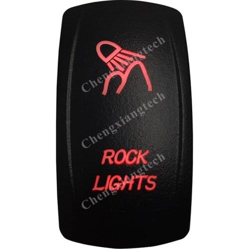 5 Pin ON OFF SPST Red Led Rocker Lights Rocker Car Boat Dashboard Light 12v 24v Toggle Switch for Carling ARB Narva 4x4 Style