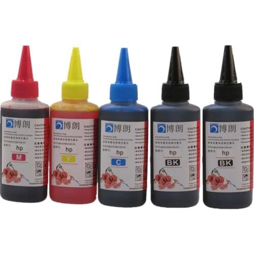 500ML Universal Refill Ink kit for HP Printer Dye ink all model 5 color CISS Cartridge Ink tank each bottle 100ml