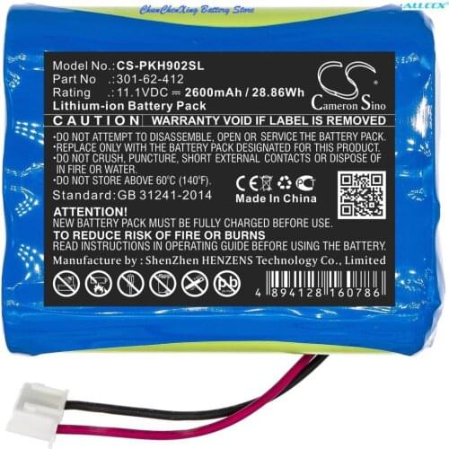 Cameron Sino 2600mAh/3400mAh Battery for Peaktech P9020, P9021, P9020A