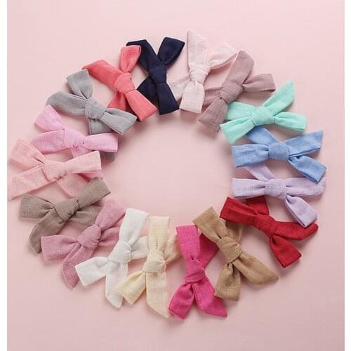 Pet Dog hair grooming accessory New handmade cotton section hairpin baby bow headdress