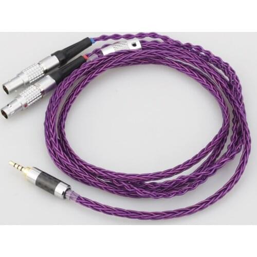 Audiocrast HIFI 8 Cores 7N OCC Silver Plated Headphones Replacement Cable Upgrade Cable for Focal Utopia ELEAR Headphones