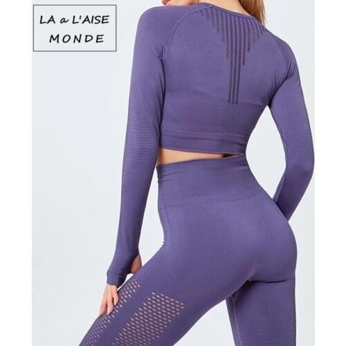 Seamless Women Tracksuit Sports Suit for Women Gym Clothing High Leggings Solid SportSuits Tracksuit Outfits Fitness Sportswear