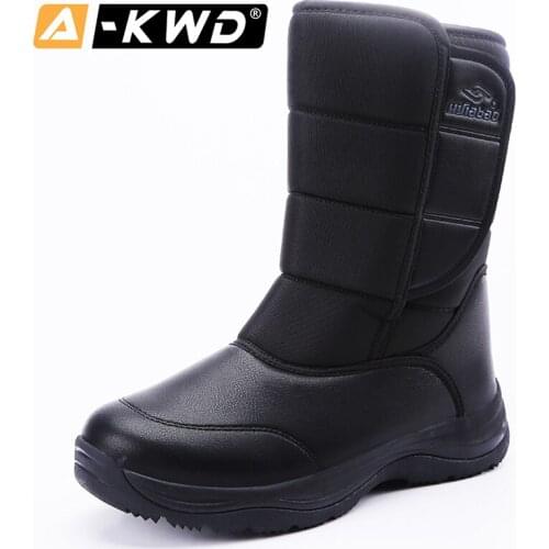 New Fashion Men Snow Boots Keep Warm Winter Men Boots High Top Black Work Shoes Heren Laarzen Mens Boots Casual Outdoor Footwear