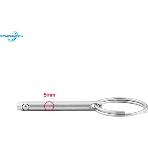 5mm Marine Grade Quick Release Ball Pin 316 Stainless Steel for Boat Bimini Top Deck Hinge Boat Accessories Marine Hardware