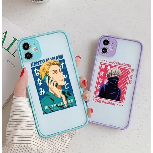 Phone Cases Shell for IPhone 6 7 8 11 12 S Mini Pro X XS XR MAX Plus Se2020 Soft Bumper Anime Jujutsu Kaisen Gojo Satoru Cover