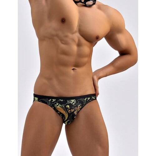 Black sexy tight low waist men swimwear hot gay men swimming swimsuits swim briefs bikinis surf sports beach shorts small size