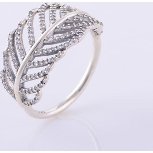 CKK 925 Sterling Silver Light As a Feather Rings For Women Original Jewelry Making Wedding Anniversary Gift