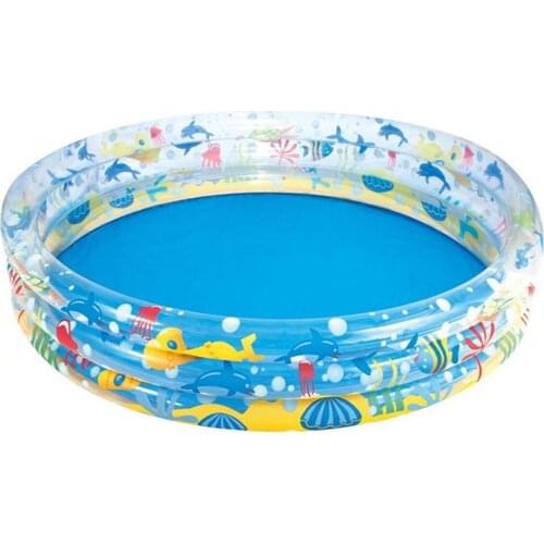 152*30CM Kids Inflatable Swimming Pool Marine Ball Pool Hard Rubber Round Infant Tub Children Basin Bathtub Kids Pool