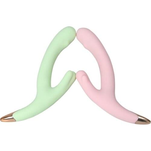 Double Shock Heating Vibrator Masturbating Sex Toys for Woman Personality Multifunction Portable Health Sex Adult Products