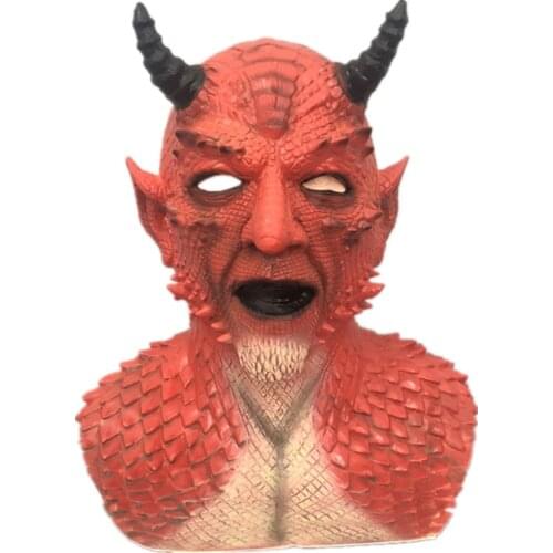 Halloween King of Lies Belial Berry The Demon Mask Devil Cosplay Costume Latex Props Mask