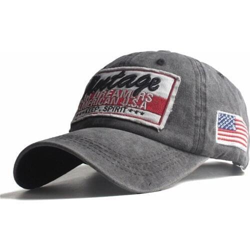 American Flag Caps Cotton Baseball Cap Snapback Hat Summer Hip Hop Fitted USA Embroidery Mesh Hats for Men