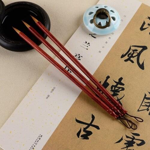 Chinese Calligraphy Pen Weasel Hair Painting Brush Student Small Regular Script Calligraphy Special Writing Brushes Calligraphie