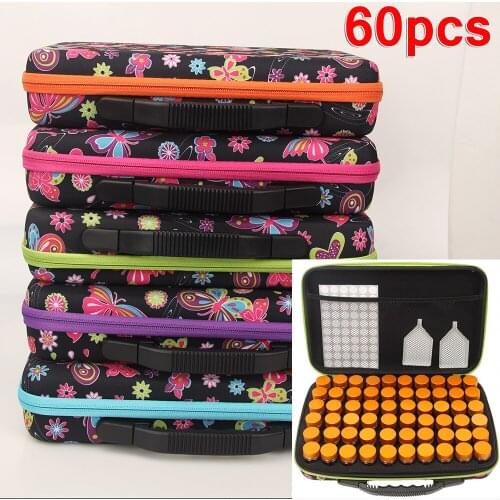 5D Diamond Painting Storage Box 60-Slot Diamond Painting Accessories Tools Jewelry Bead Storage Jar Ring Sparkling rhinestones