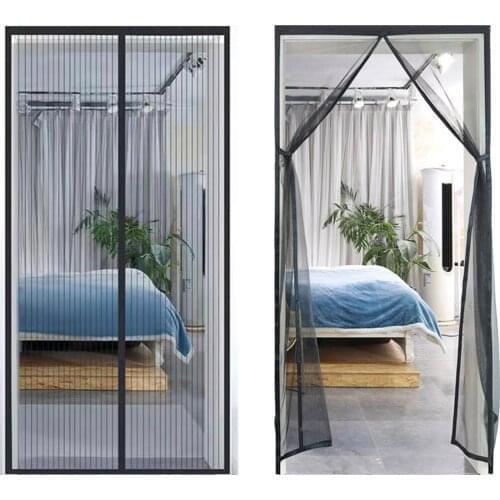 Magnetic Door Curtain Mosquito-proof Automatic Closing Invisible Gauze Mosquito Nets for Suction Mosquito Net