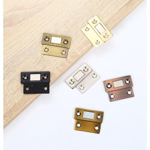 Magnetic Invisible Strong Door Stopper Punch-free Doorstop Latch Closed Closer Magnet Wardrobe Door Closer Hardware Door